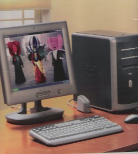 HP DESKTOP COMPUTER DVD BURNER & ETC